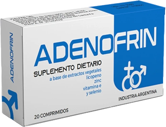 Caja de Adenofrin, suplemento dietario de 20 comprimidos