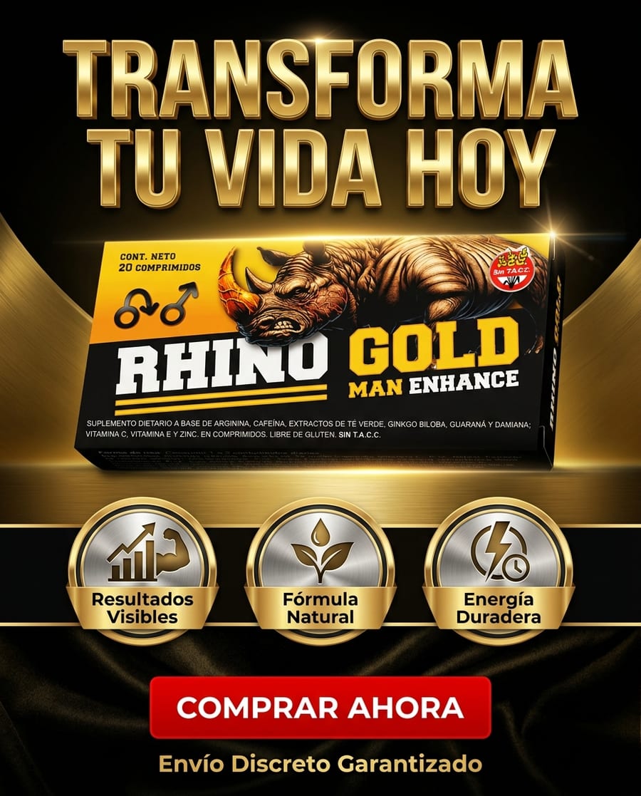 Transforma tu vida hoy con Rhino Gold — resultados visibles, fórmula natural, energía duradera. Comprar ahora